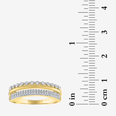 G-H / Si2-I1) 1/ CT. T.W. Lab Grown White Diamond 10K Gold Band