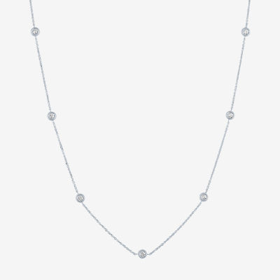 Diamond Addiction (G-H / Si2-I1) Womens 1/ CT. T.W. Lab Grown White 10K Gold Pendant Necklace