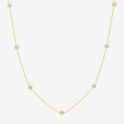 Diamond Addiction (G-H / Si2-I1) Womens 1/3 CT. T.W. Lab Grown White Diamond 10K Gold Pendant Necklace