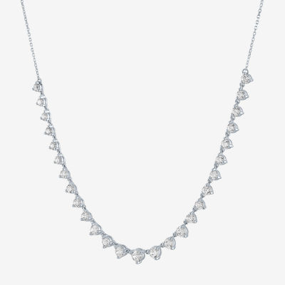 Diamond Addiction (G-H / Si2-I1) Womens 2 CT. T.W. Lab Grown White 14K Gold Tennis Necklaces