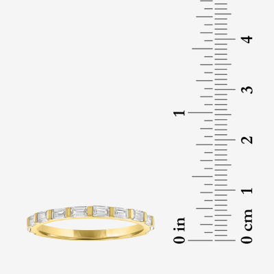 (G-H / Si2-I1) Womens 1/3 CT. T.W. Lab Grown White Diamond 10K Gold Wedding Band