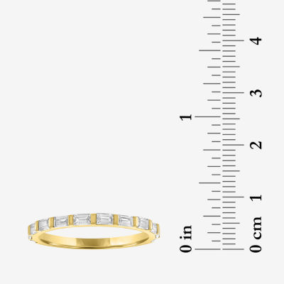 (G-H / Si2-I1) 1/3 CT. T.W. Lab Grown White Diamond 10K Gold Wedding Band