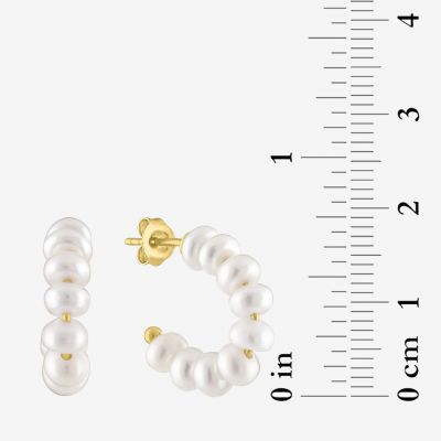 Yes, Please! Womens Natural White Diamond 14K Gold Over Silver 2 Pair Earring Set