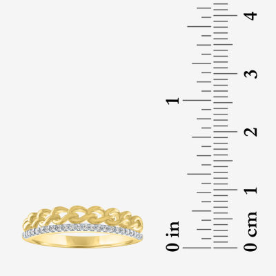 Diamond Addiction (G-H / Si2-I1) 1/10 CT. T.W. Lab Grown White 14K Gold Over Silver Sterling Band