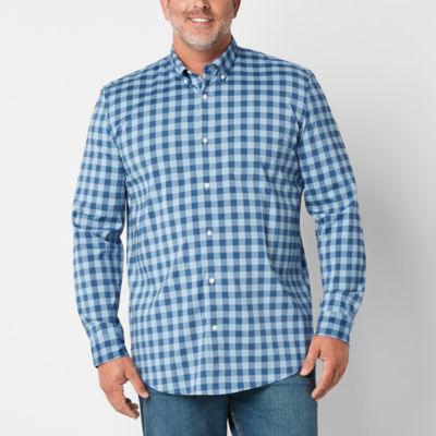 St. John's Bay Performance Big and Tall Mens Classic Fit Long Sleeve Button-Down Shirt