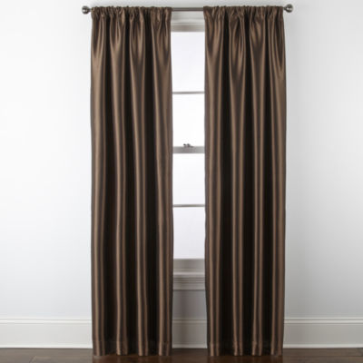 Loom + Forge Mason Textured Overlay Rod Pocket Back Tab Energy Saving 100% Blackout Single Curtain Panels