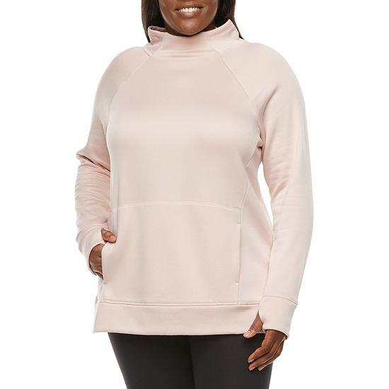 Xersion Womens Funnel Neck Long Sleeve Pullover Sweater