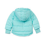Okie Dokie Baby Girls Lined Midweight Puffer Jacket