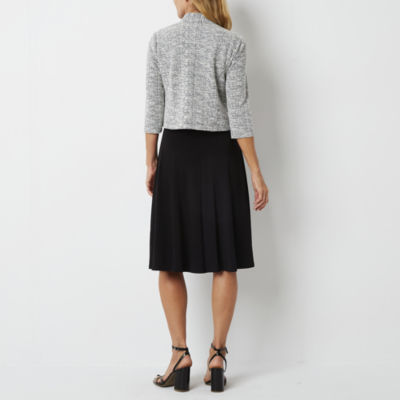 Perceptions Womens Abstract Jacket Dress