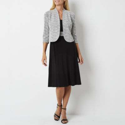 Perceptions Womens Abstract Jacket Dress