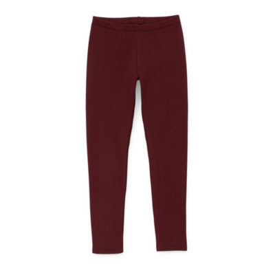 Thereabouts Little & Big Girls Fleece Lined Knit Full Length Leggings