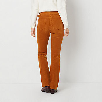 Sun-imperial - women brown high waist wide leg cord trousers corduroy pants  – Sun-Imperial