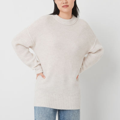 Arizona Juniors Womens Crew Neck Long Sleeve Pullover Sweater JCPenney