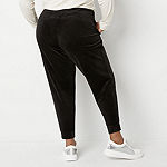Juicy By Juicy Couture Womens Plus Velour Jogger Pant