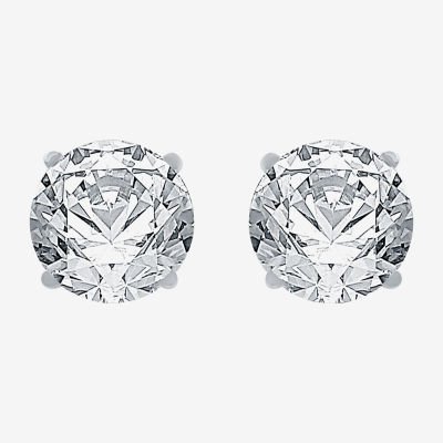 Ever Star (G / Si2-I1) 3 CT. T.W. Lab Grown White Diamond 14K Gold Round Stud Earrings