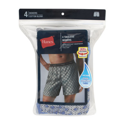 Hanes Freshiq Comfortflex Waistband Mens 4 Pack Boxers