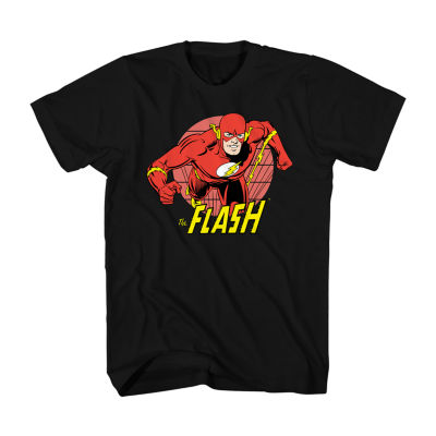 Big and Tall Mens Crew Neck Short Sleeve Regular Fit The Flash Graphic T-Shirt