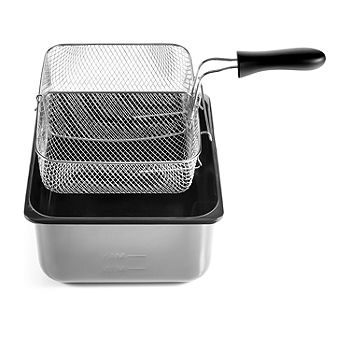 Chefman 4.5L Dual Cook Pro Deep Fryer, Adjustable Temp & Timer, Stainless  Steel 