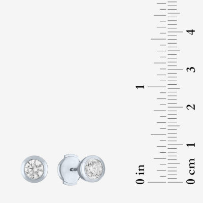 Diamond Addiction (G-H / Si2-I1) 1 CT. T.W. Lab Grown White 14K Gold 7mm Round Stud Earrings