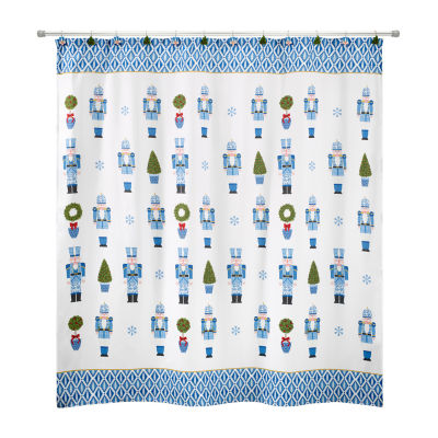 Avanti Nutcracker Trellis Shower Curtain