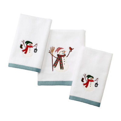 Avanti Snowman Park Hand Towel