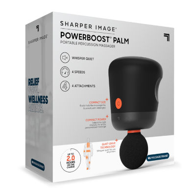 Sharper Image® Powerboost® Palm Portable Percussion Massager, 6pcs - Black