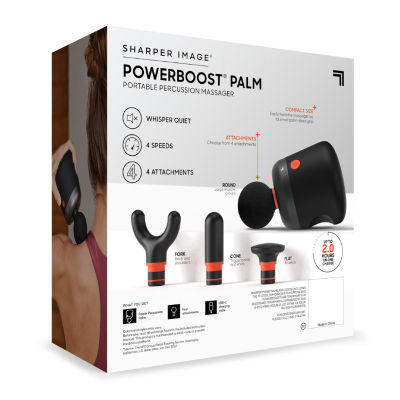 Sharper Image® Powerboost® Palm Portable Percussion Massager, 6pcs - Black