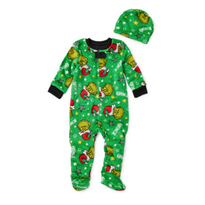 Family Womens Tall Grinch Dr. Seuss Crew Neck Long Sleeve 2-pc. Pant Pajama  Set