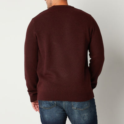 Frye and Co. Big and Tall Mens Crew Neck Long Sleeve Pullover Sweater