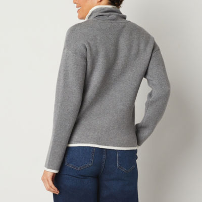 Jcpenney cowl neck on sale sweater