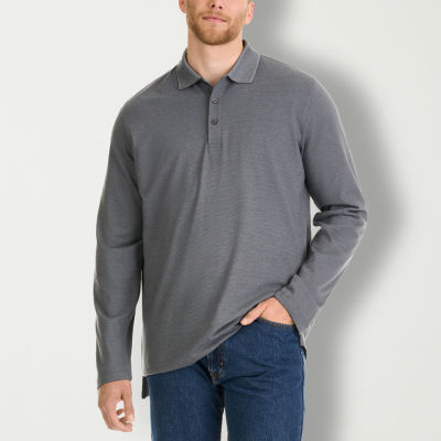 Big and tall men's shop long sleeve polo shirts