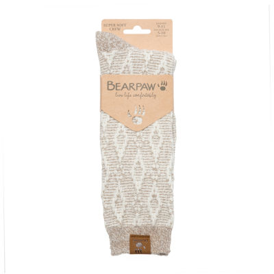 Bearpaw Super Soft 1 Pair Crew Socks Womens