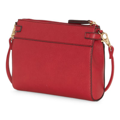 Liz Claiborne Alicia Convertible Crossbody Bag, Color: Mid Red