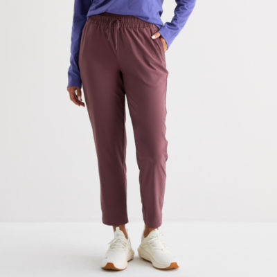 Xersion Womens FeatherLite Woven Mid Rise Tapered Pull-On Pants