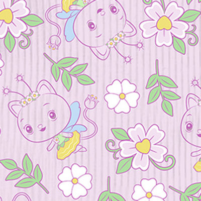 Little & Big Kid Girls Short Sleeve Flutter Gabby's Dollhouse Tutu Dress