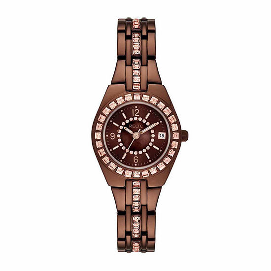 Relic By Fossil Unisex Adult Brown Bracelet Watch Zr12195 - JCPenney