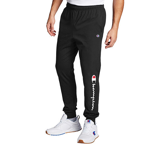 Champion Graphic Jersey Mens Mid Rise Jogger Pant