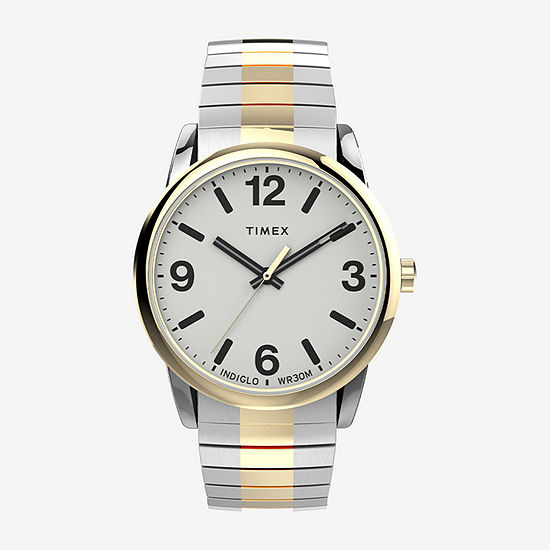 Timex Mens Two Tone Stainless Steel Expansion Watch Tw2u98600jt