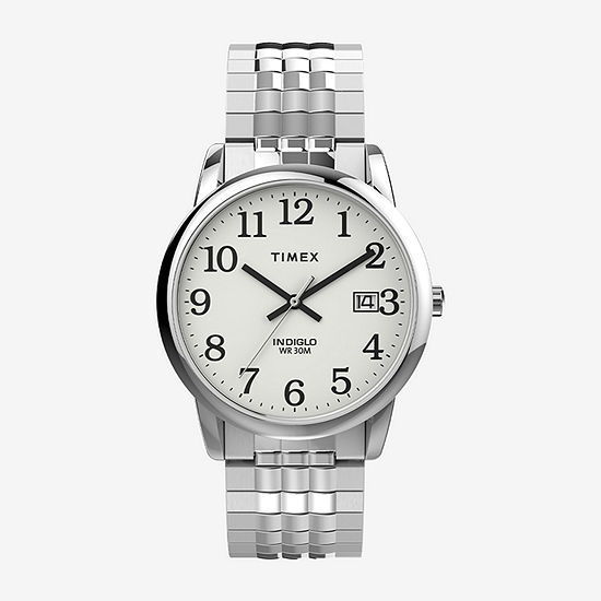 Timex Mens Silver Tone Stainless Steel Expansion Watch Tw2v05400jt