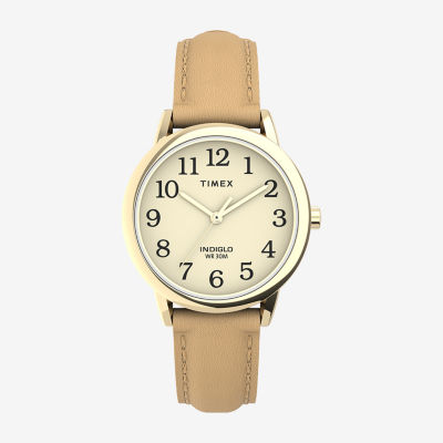 Timex Womens Brown Leather Strap Watch Tw2u96200jt JCPenney