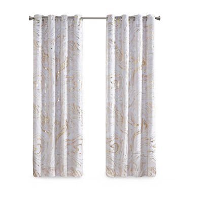 Intelligent Design Natalia Grommet Top Energy Saving 100% Blackout Single Curtain Panel