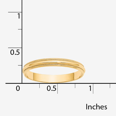 3MM 10K Gold Wedding Band