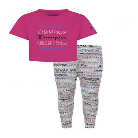 Champion Baby Girls 2-pc. Legging Set, 6-9 Months , Pink