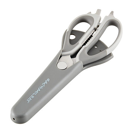 Rachael Ray Professional Multi Kitchen Scissors With Herb Stripper And Sheath, One Size, Gray