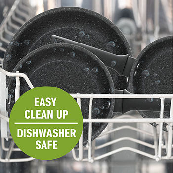 Granitestone Pro 13-pc. Aluminum Dishwasher Safe Hard Anodized Non-Stick  Cookware Set, Color: Black - JCPenney