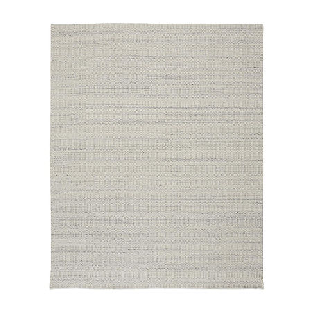 Weave And Wander Foxwood Solid Flatweave Indoor Rectangle Area Rugs, One Size, Gray