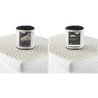 Home Expressions 7-Zone Memory Foam Mattress Topper