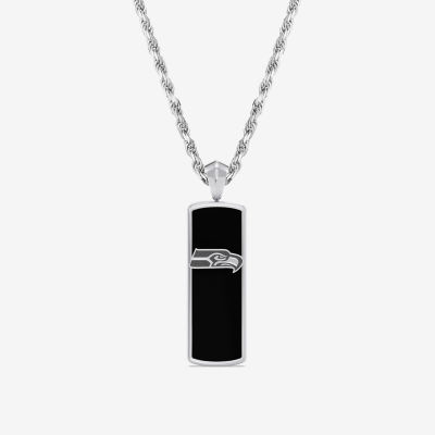 Unisex Adult 1/10 CT. T.W. Genuine Black Onyx Sterling Silver Pendant Necklace