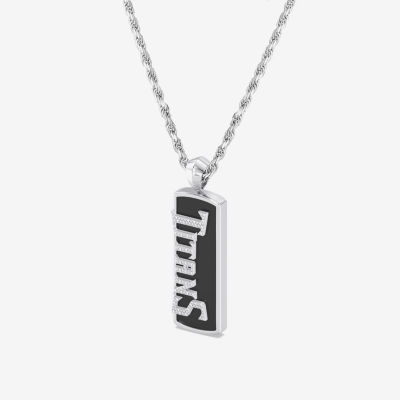 True Fans Fine Jewelry Unisex Adult 1/10 CT. T.W. Genuine Black Onyx Sterling Silver Pendant Necklace
