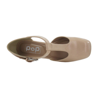 Pop Womens Worthy Square Closed Toe Mary Jane Shoes